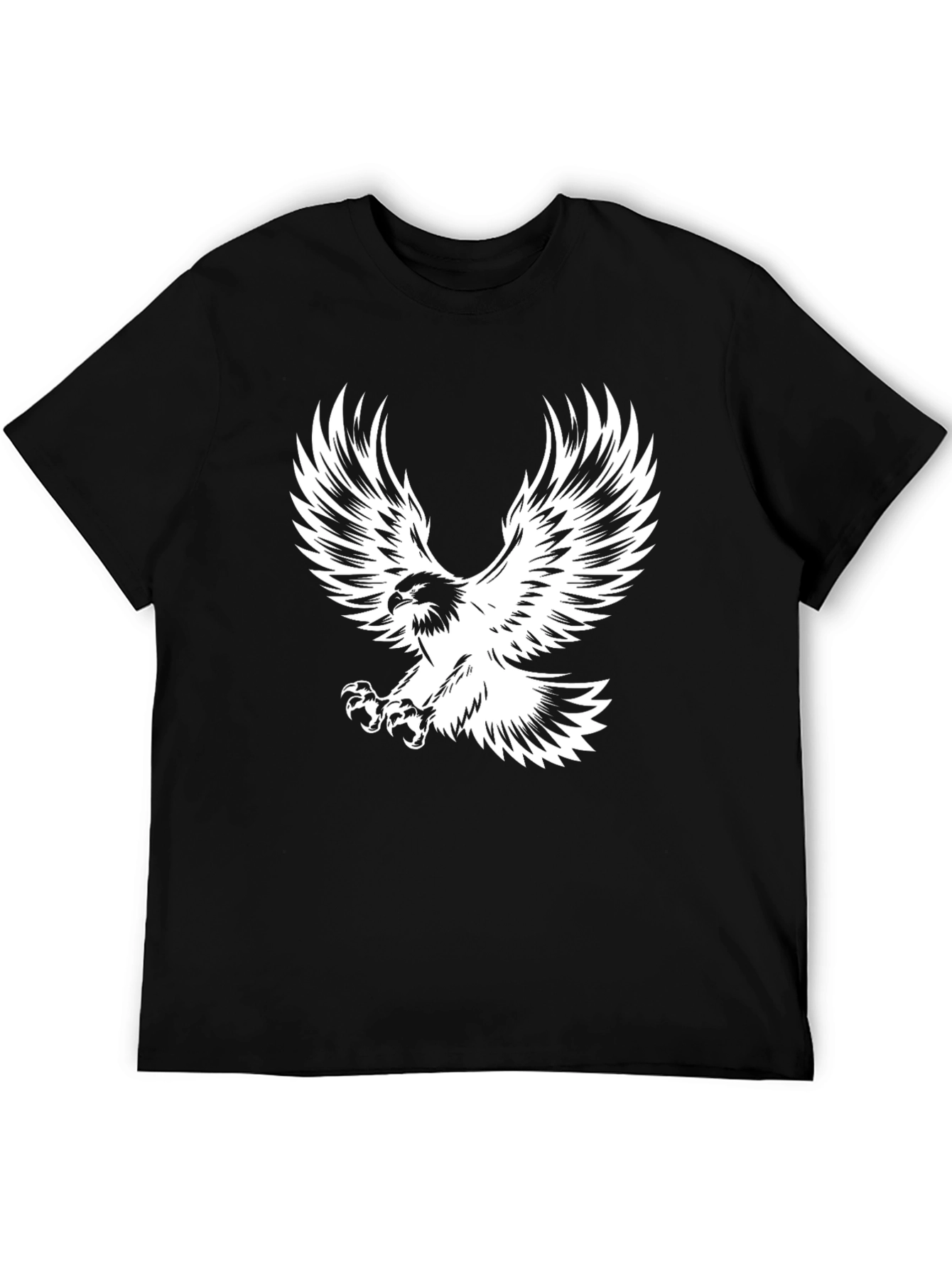 Black Eagle Print T-Shirt