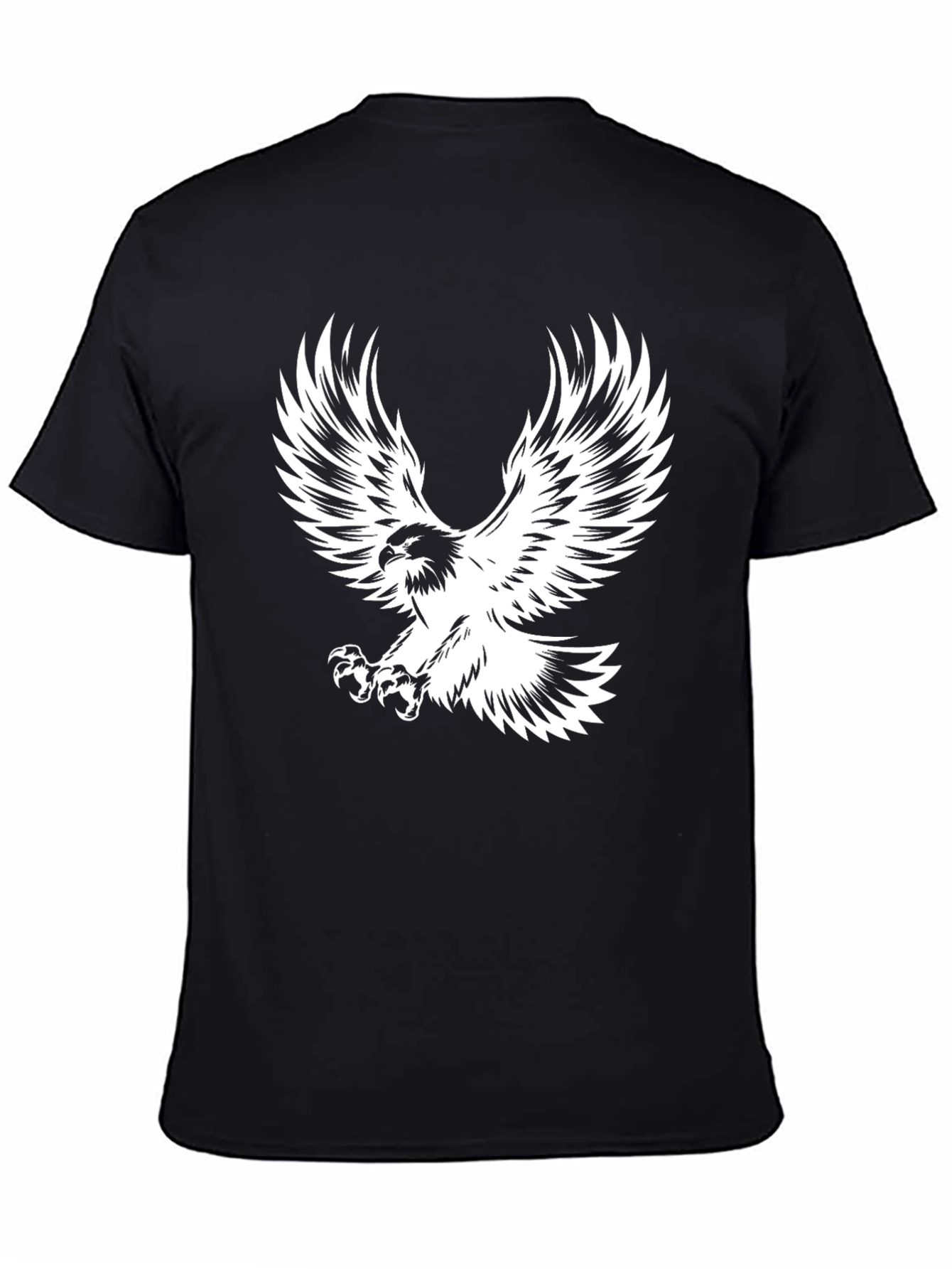 Black Eagle Print T-Shirt