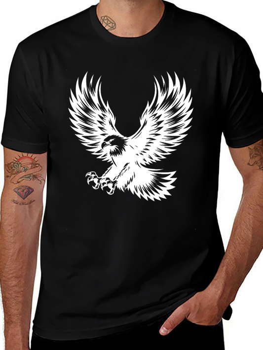 Black Eagle Print T-Shirt