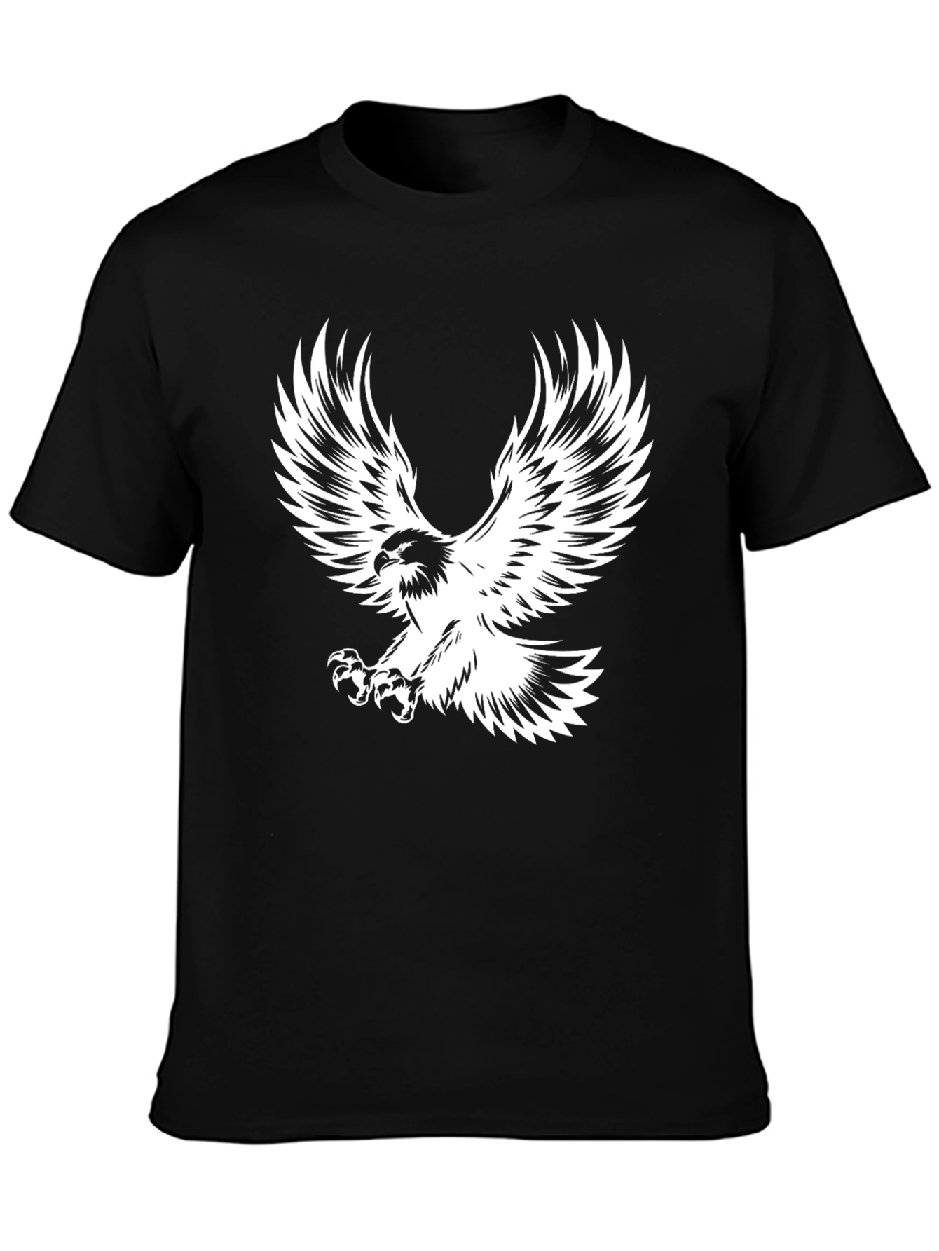 Black Eagle Print T-Shirt