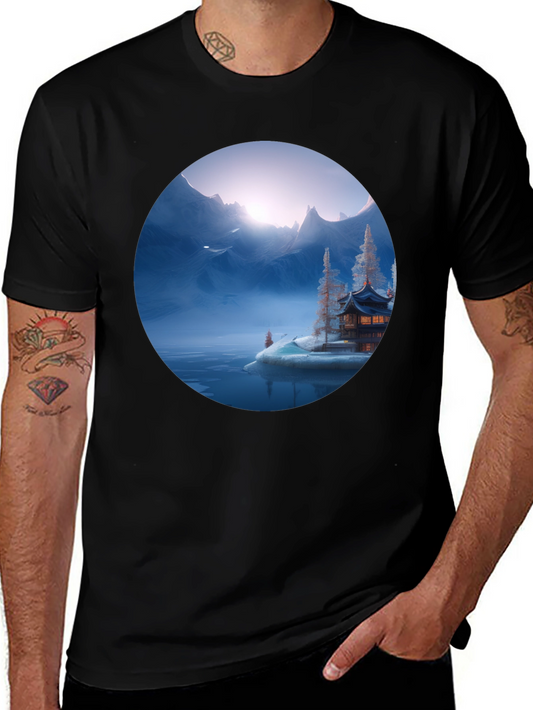 Mystic Mountain Graphic Tee - Black