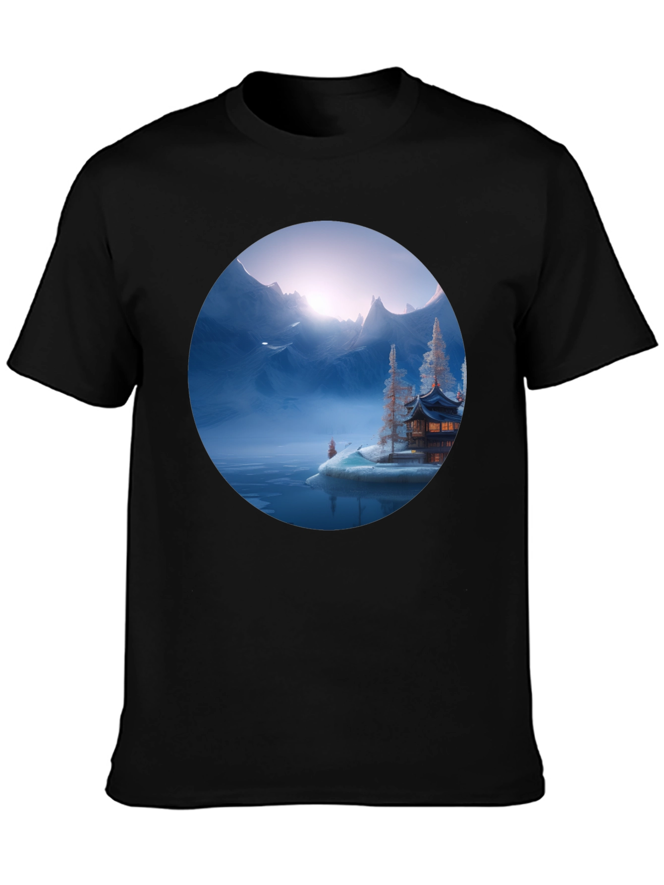 Mystic Mountain Graphic Tee - Black