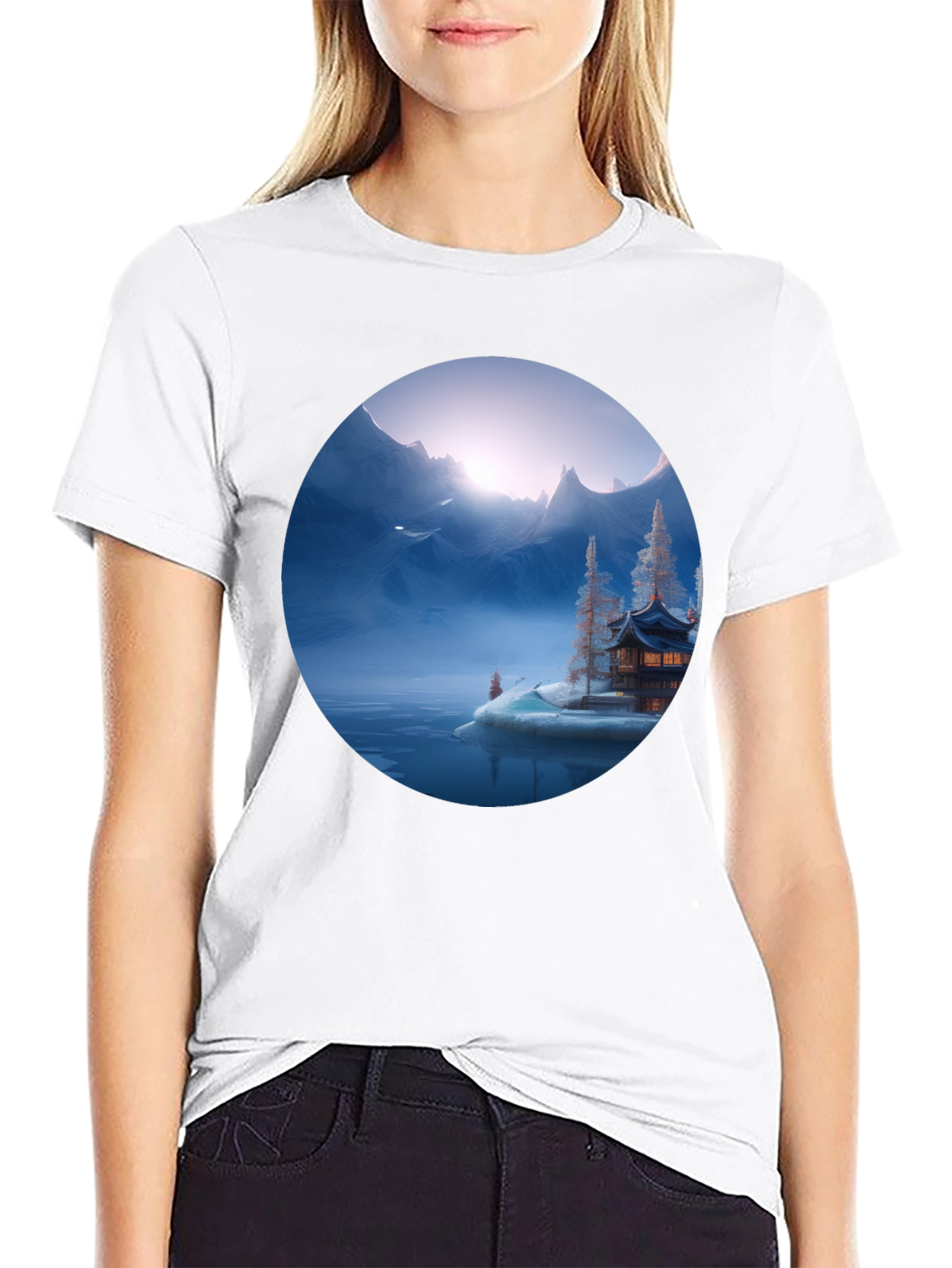 Mystic Mountain Graphic Tee - Black