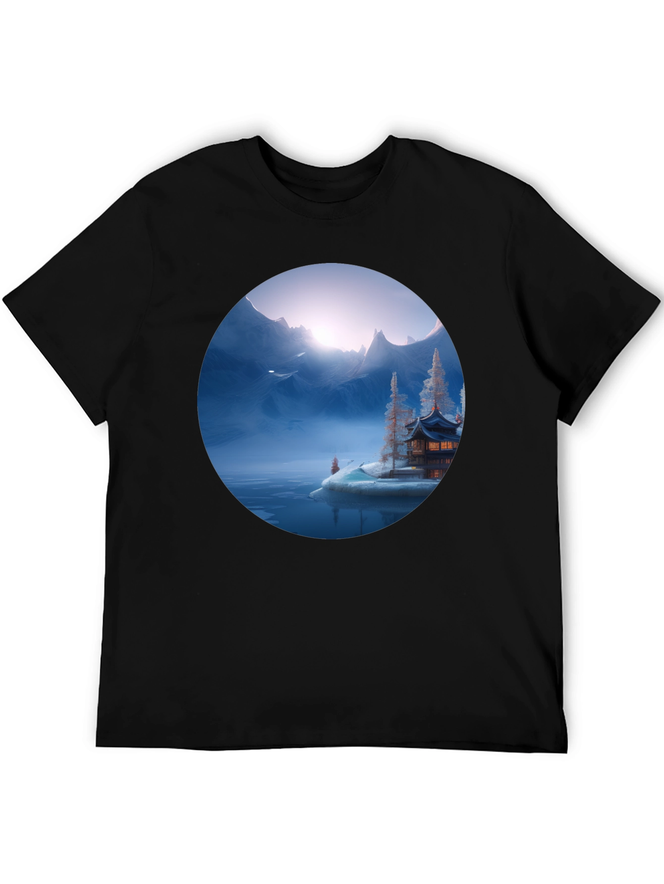 Mystic Mountain Graphic Tee - Black