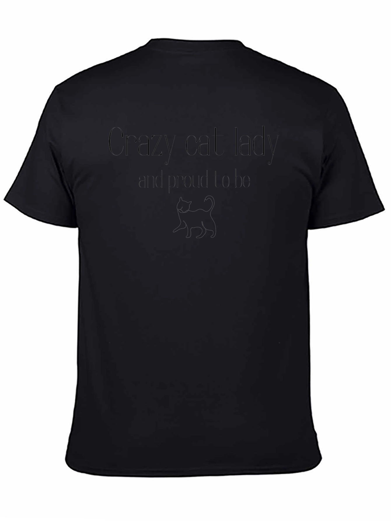 Crazy Cat Lady Black T-Shirt