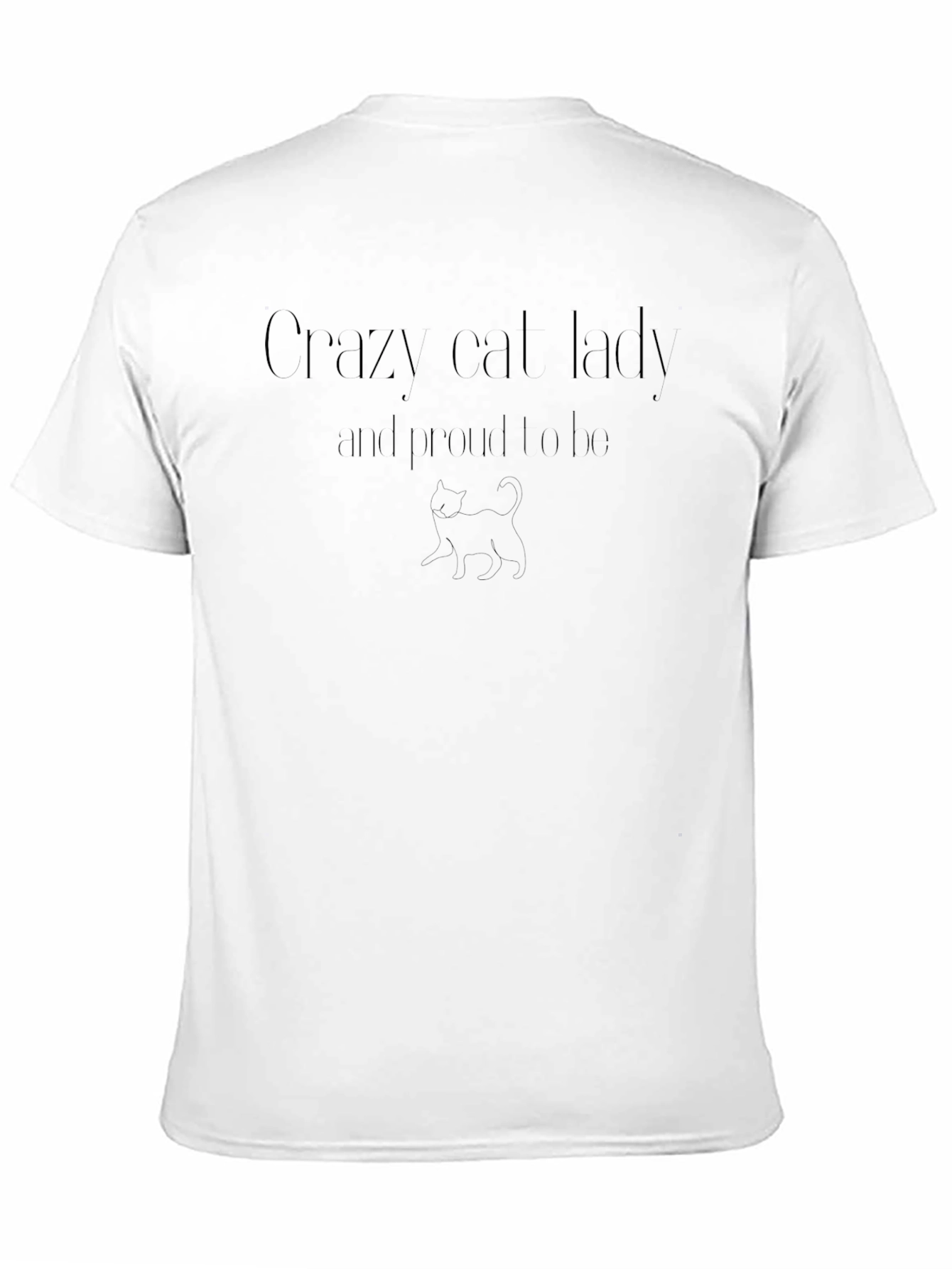 Crazy Cat Lady Black T-Shirt