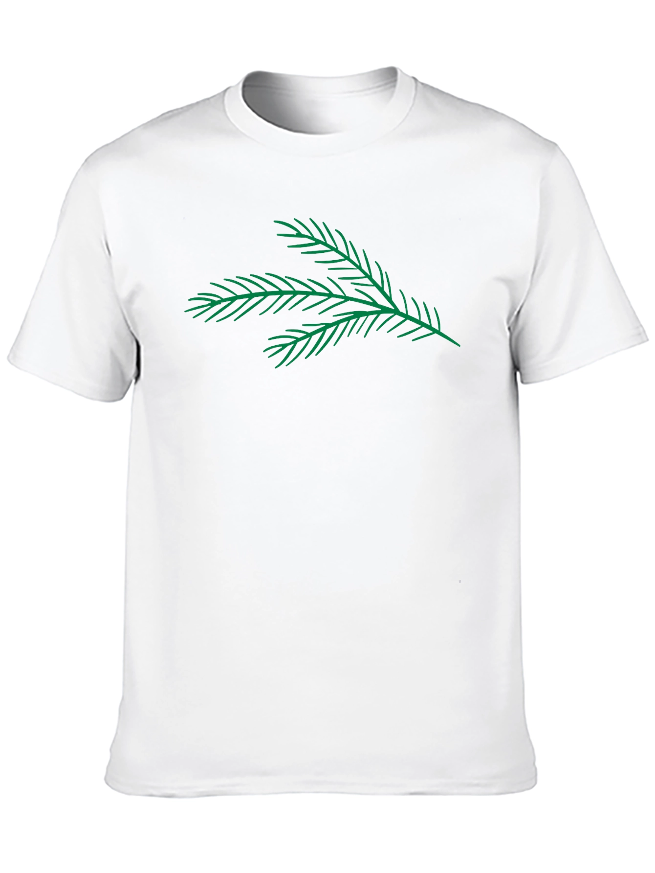 Evergreen Branch Graphic Tee - Modern Casual Style
