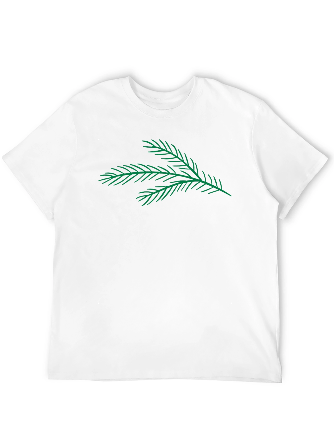 Evergreen Branch Graphic Tee - Modern Casual Style