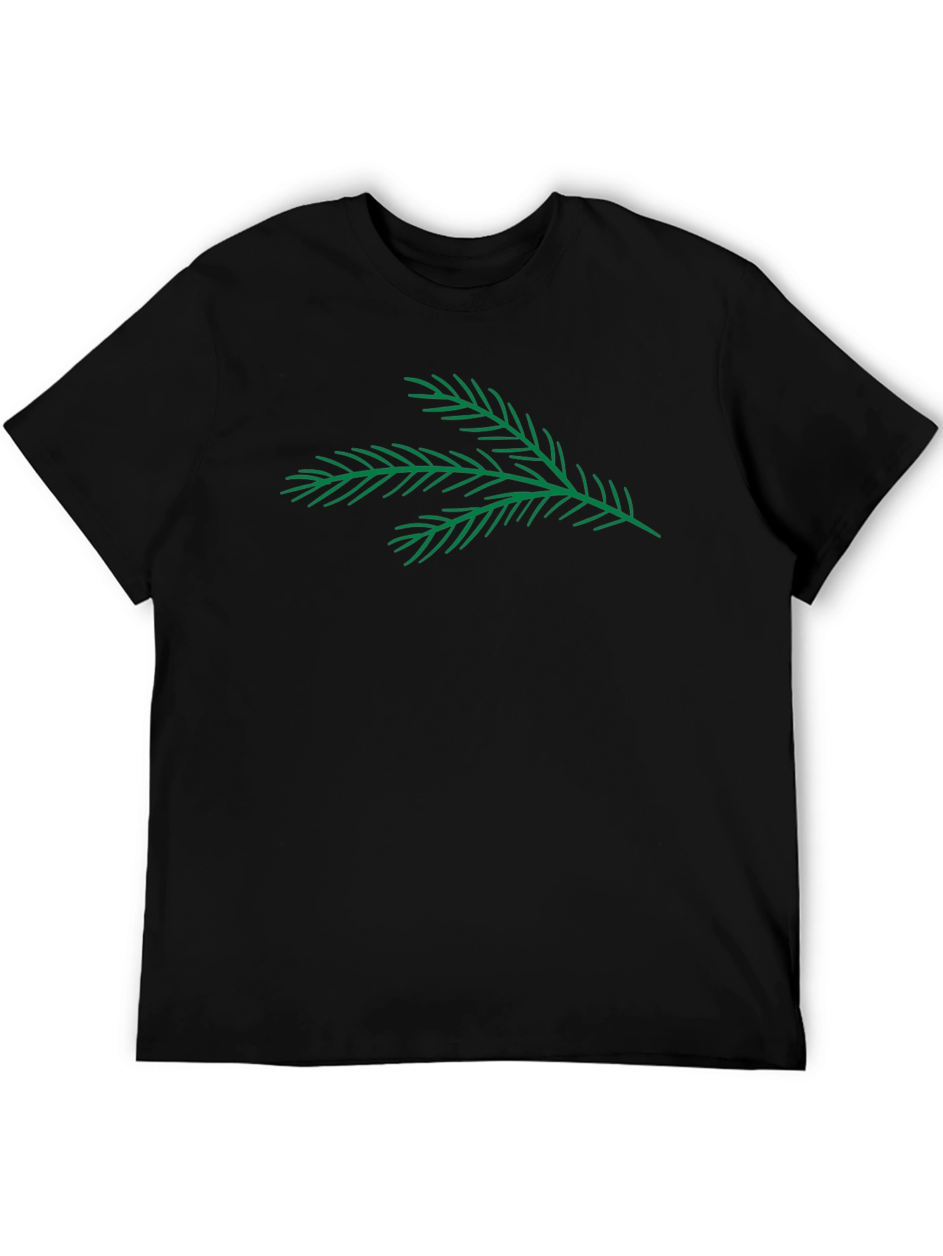 Evergreen Branch Graphic Tee - Modern Casual Style