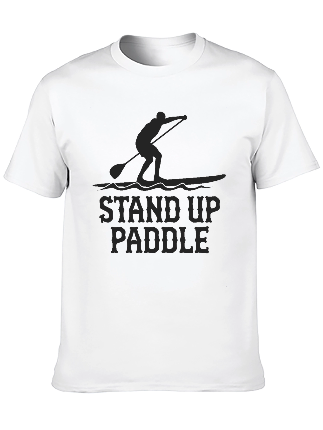 Stand Up Paddle T-Shirt - Black Graphic Tee