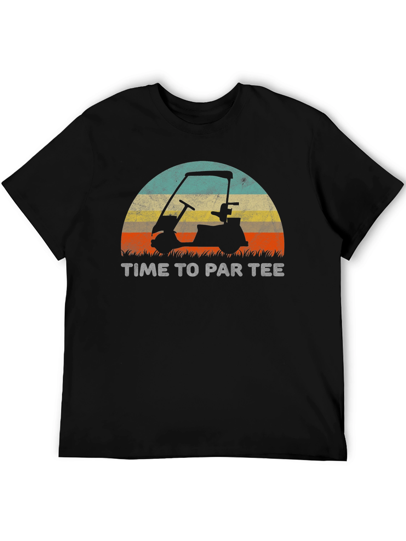 Time To Par Tee Golf Cart Graphic T-Shirt