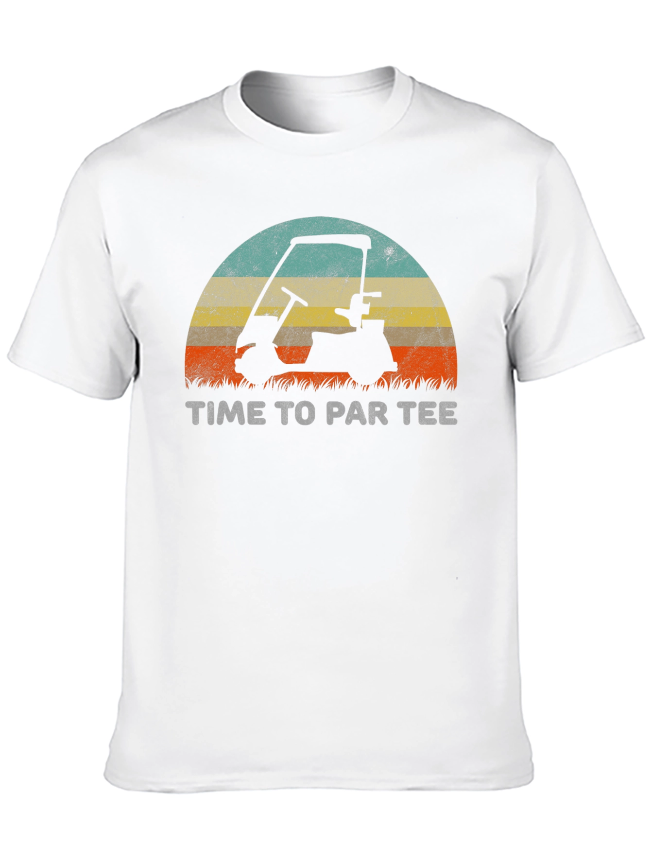 Time To Par Tee Golf Cart Graphic T-Shirt