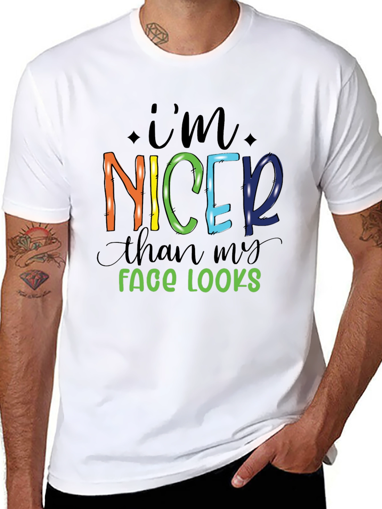 Im Nicer Than My Face Looks Graphic Tee