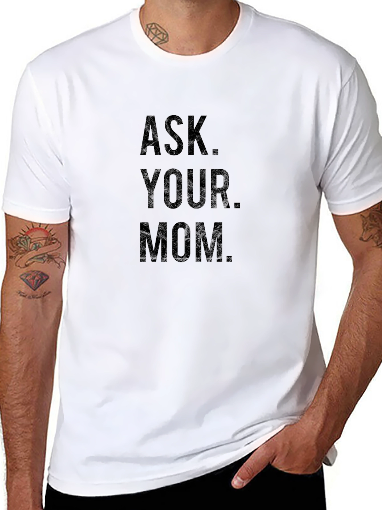Ask Your Mom Graphic Tee - Classic Black T-Shirt