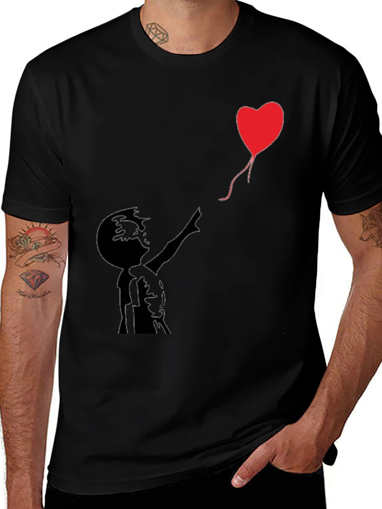 Heart Balloon Graphic T-Shirt