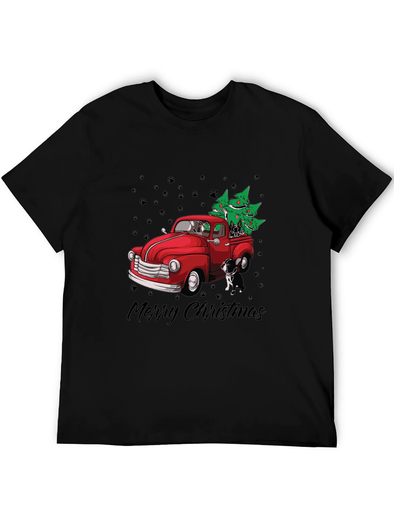 Dog Christmas Truck T-Shirt