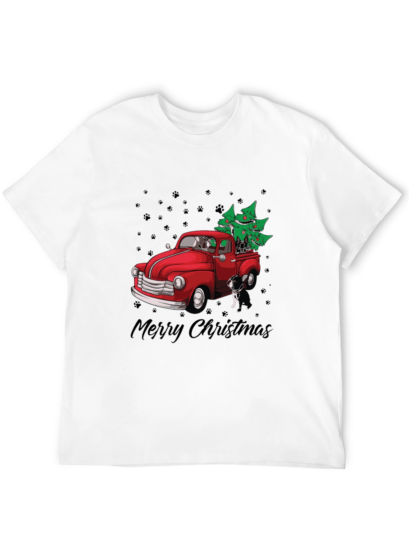 Dog Christmas Truck T-Shirt