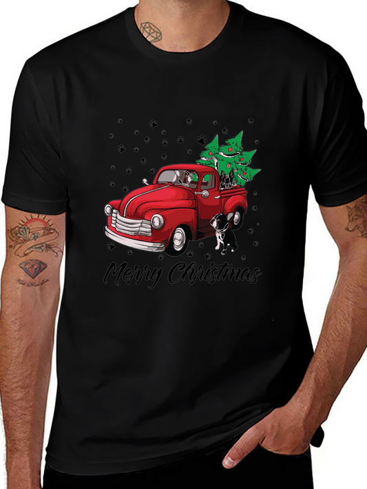Dog Christmas Truck T-Shirt