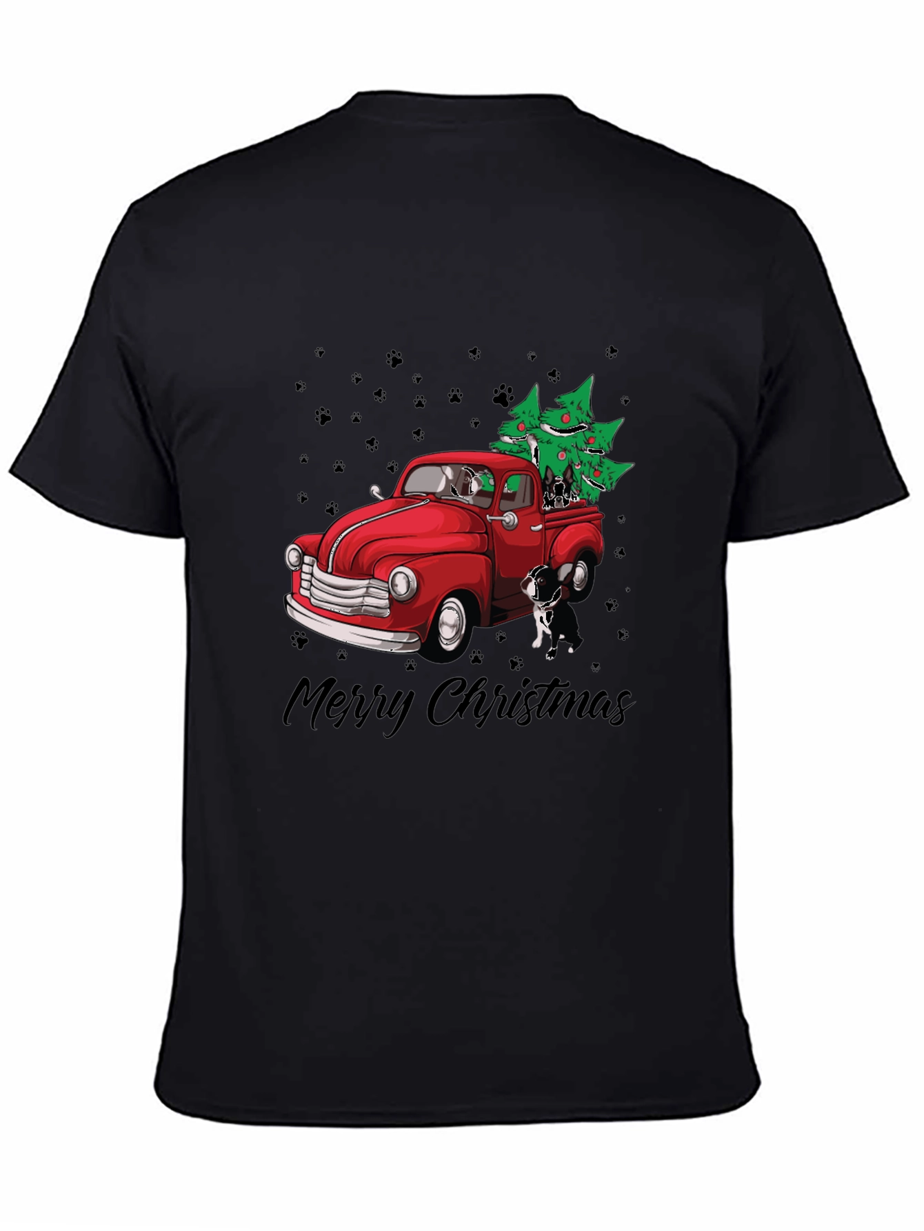 Dog Christmas Truck T-Shirt