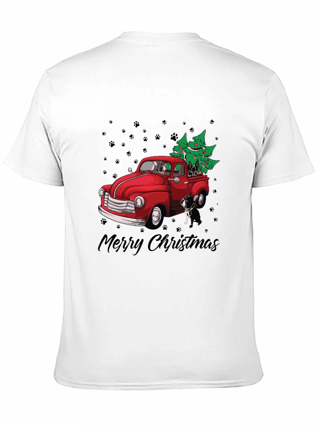 Dog Christmas Truck T-Shirt