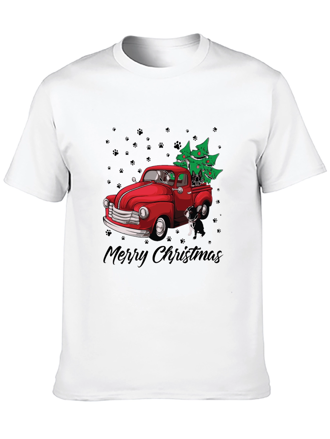 Dog Christmas Truck T-Shirt