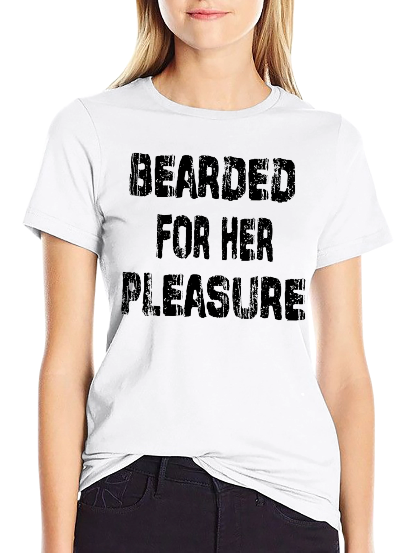 Bearded for Her Pleasure Black T-Shirt