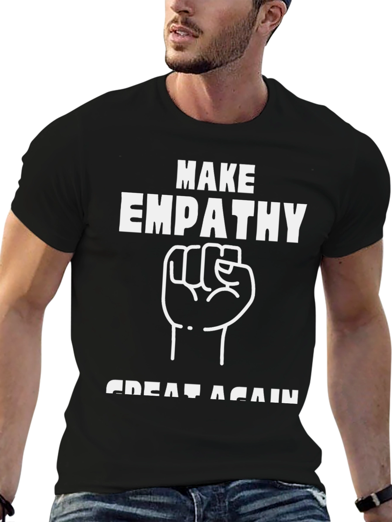 Make Empathy Great Again Black Graphic Tee