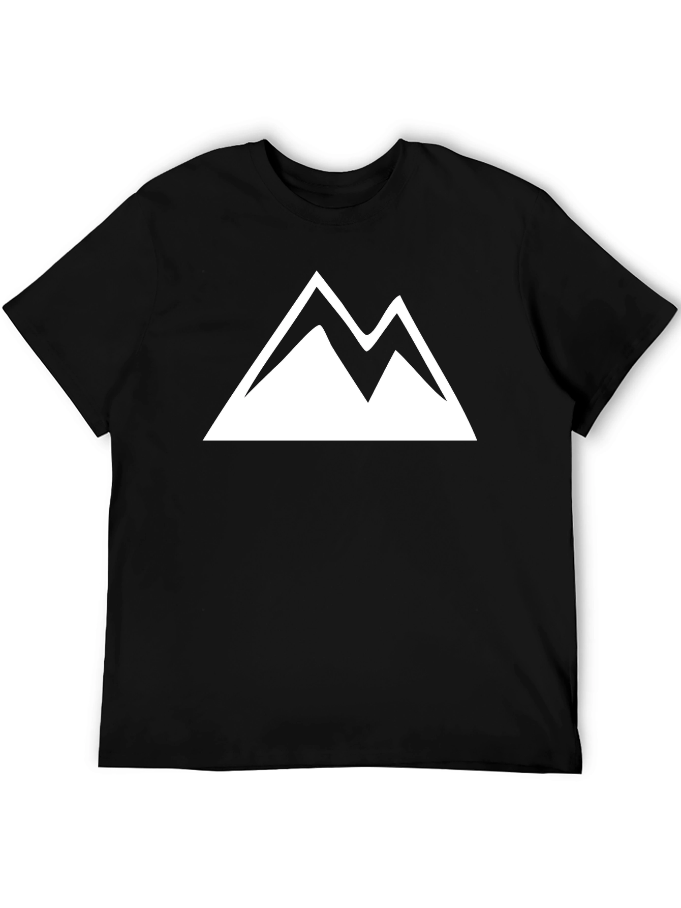 Mountain Peak Graphic Tee - Black