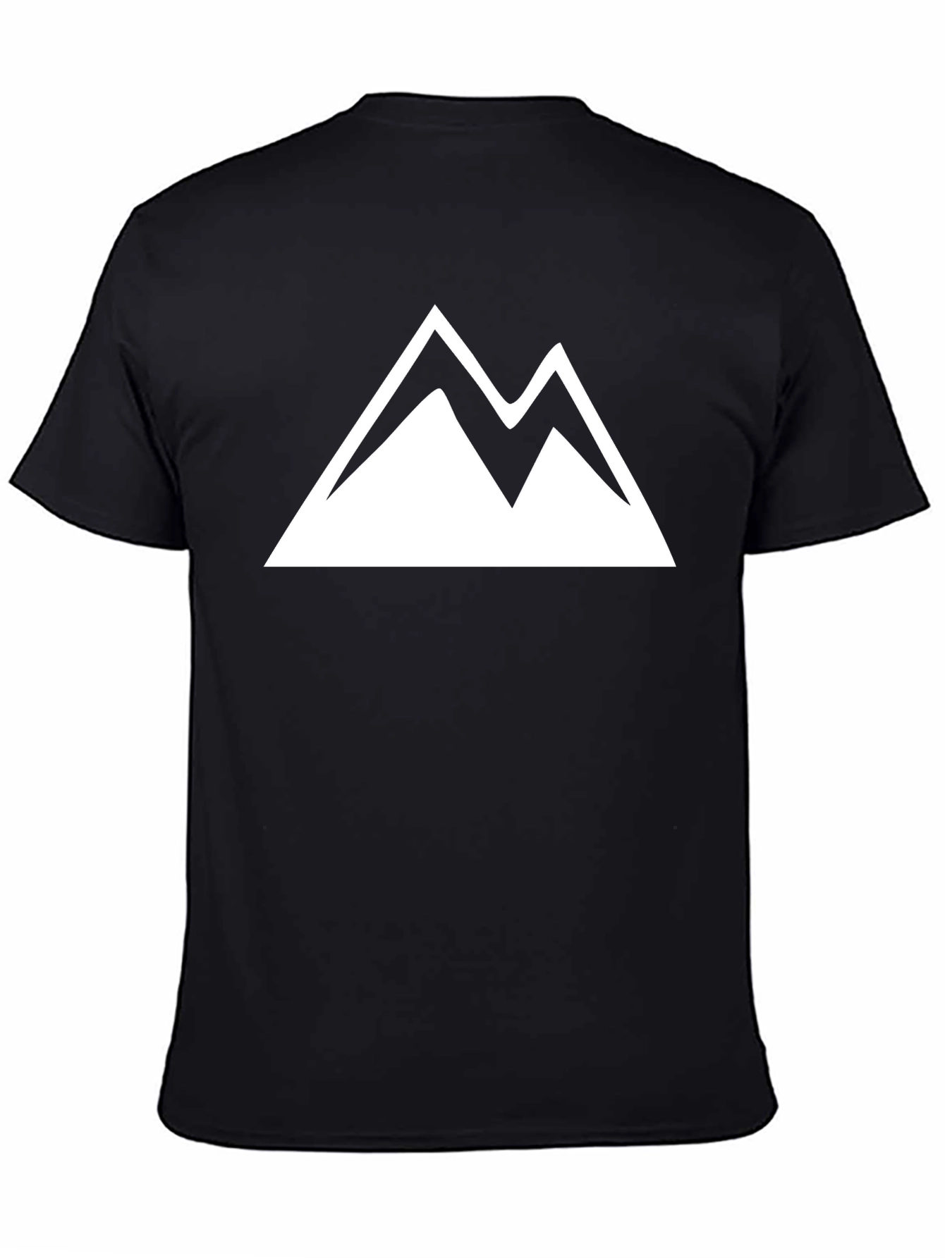 Mountain Peak Graphic Tee - Black
