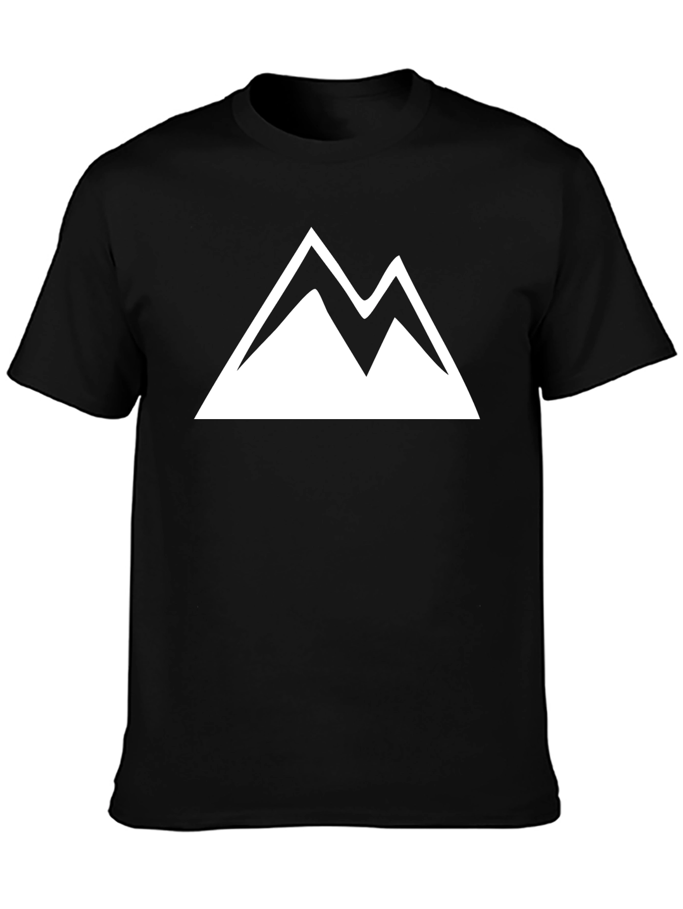 Mountain Peak Graphic Tee - Black