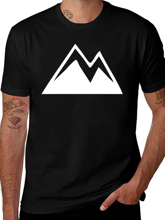 Mountain Peak Graphic Tee - Black