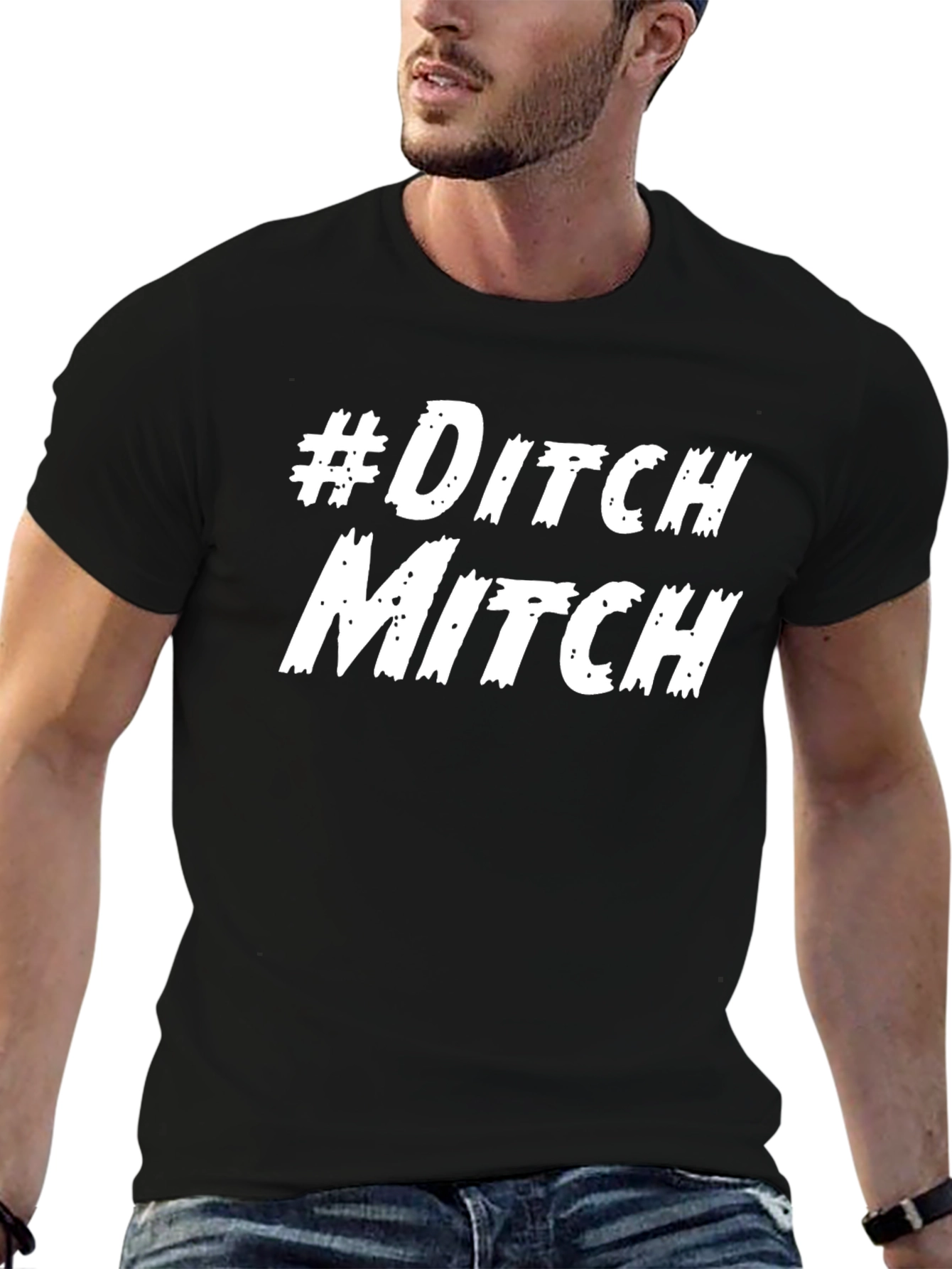 #Ditch Mitch Graphic Tee - Political Statement T-Shirt
