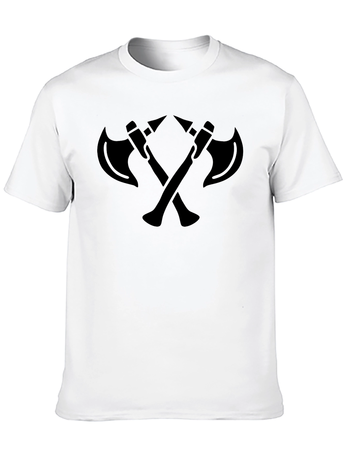 Axe Warrior T-Shirt - Bold Crossed Axe Design