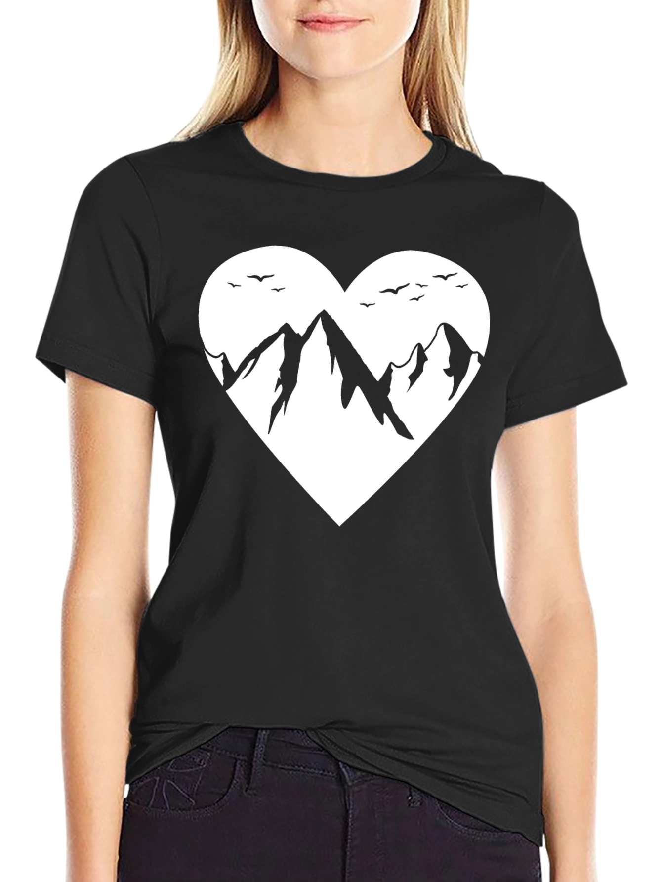 Mountain Heart Graphic T-Shirt - Black