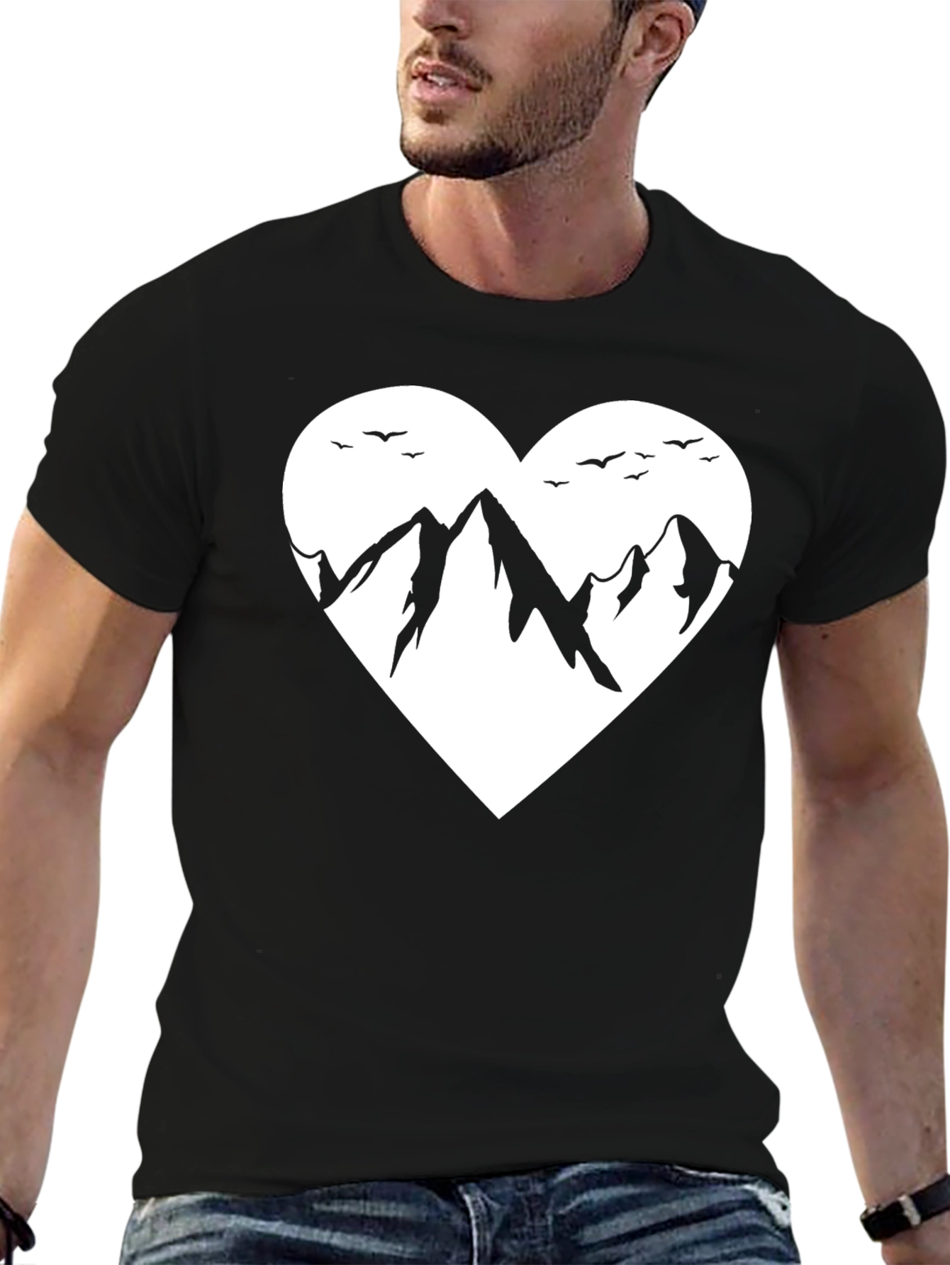 Mountain Heart Graphic T-Shirt - Black