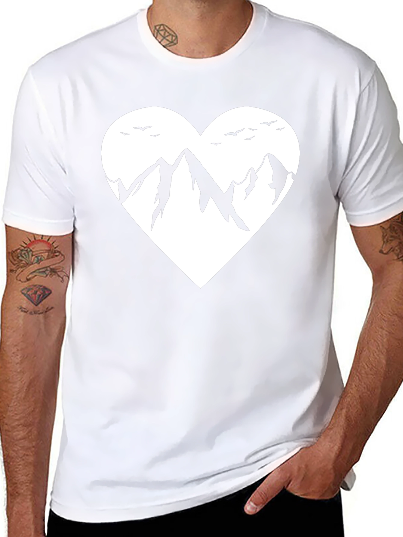 Mountain Heart Graphic T-Shirt - Black
