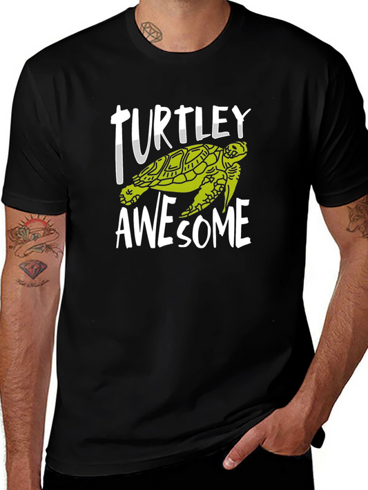 Turtley Awesome Graphic Tee - Fun Turtle Design