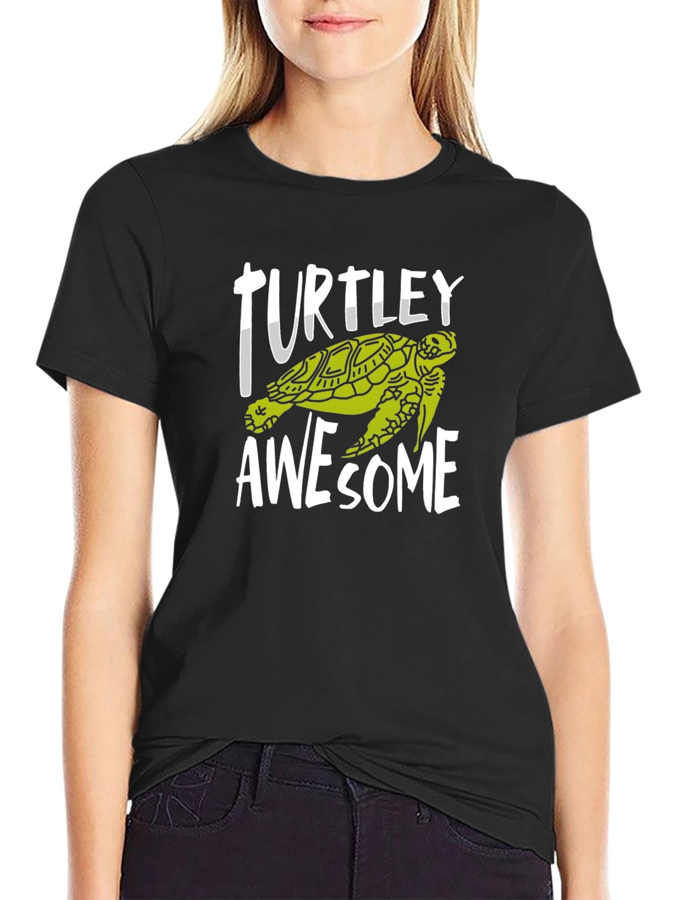 Turtley Awesome Graphic Tee - Fun Turtle Design