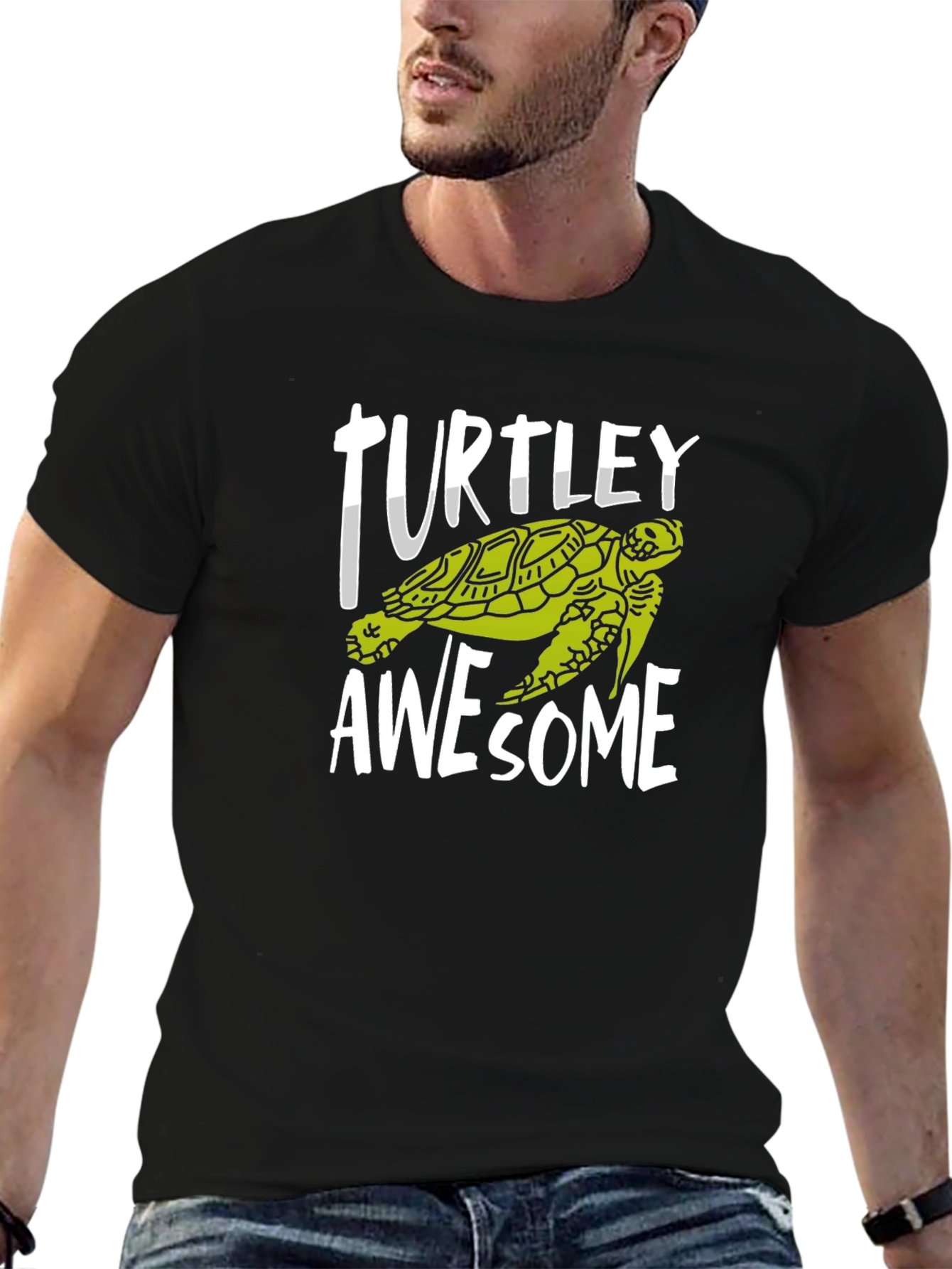 Turtley Awesome Graphic Tee - Fun Turtle Design