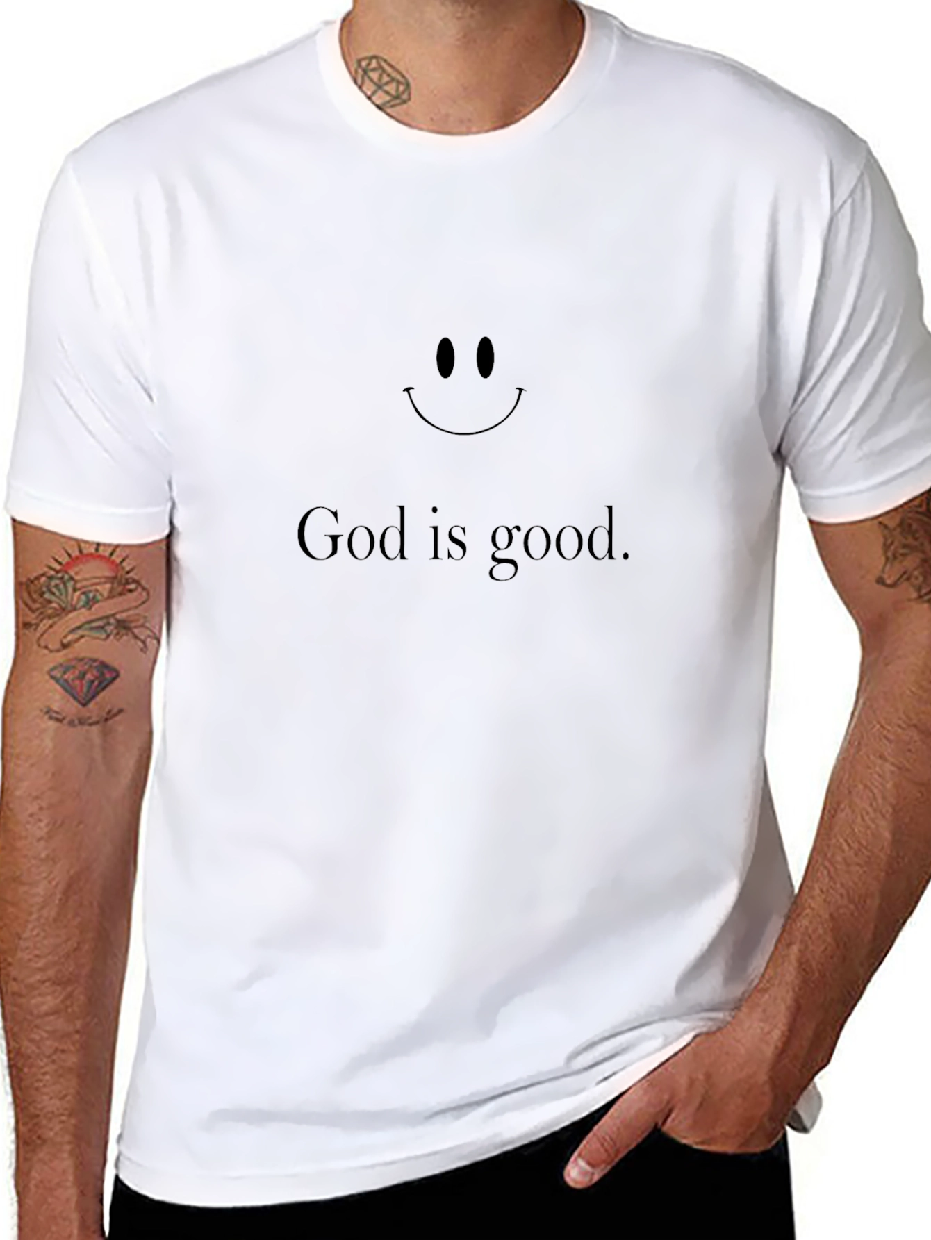 God is Good Graphic Black T-Shirt
