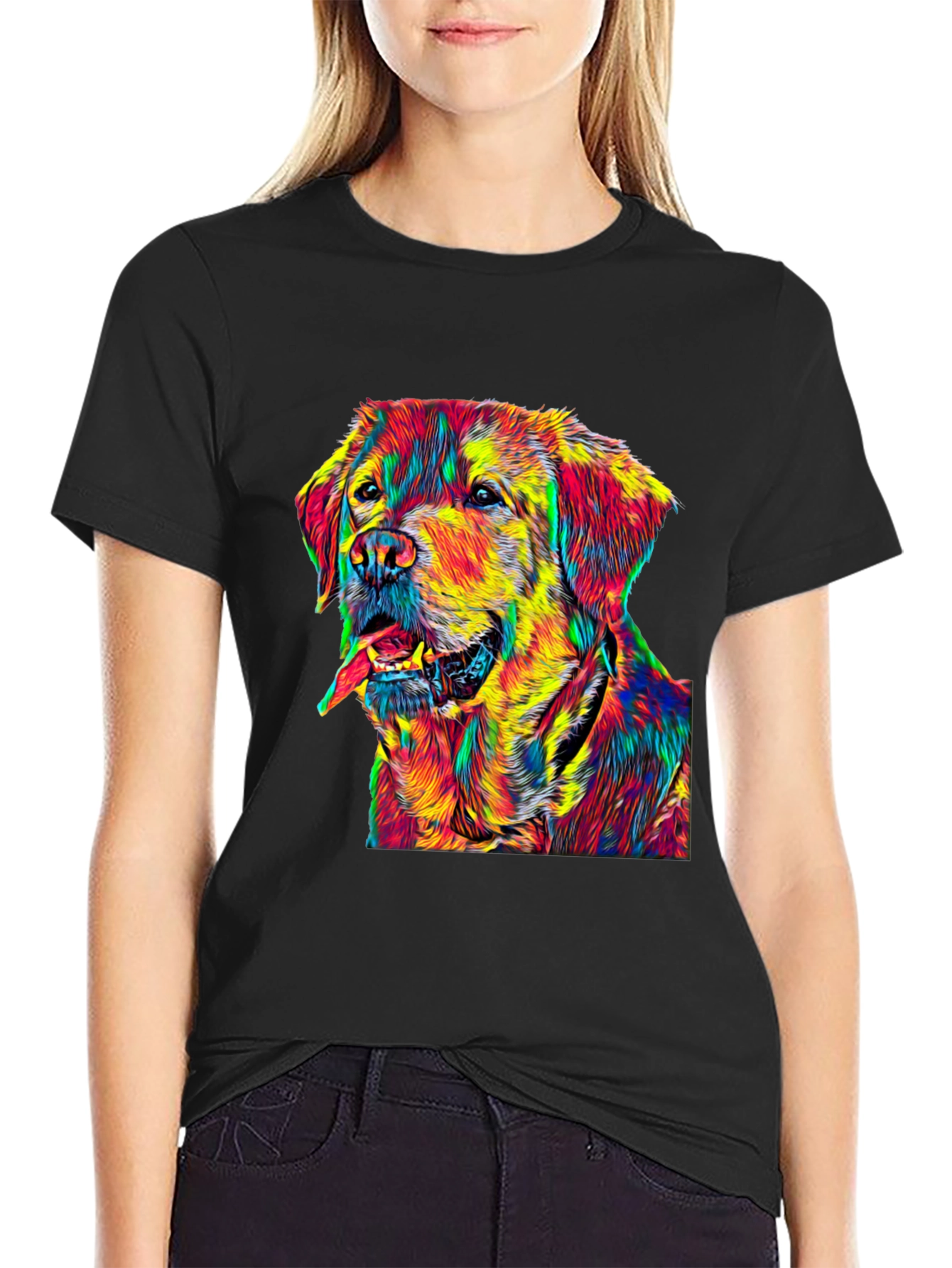 Rainbow Golden Retriever T-Shirt