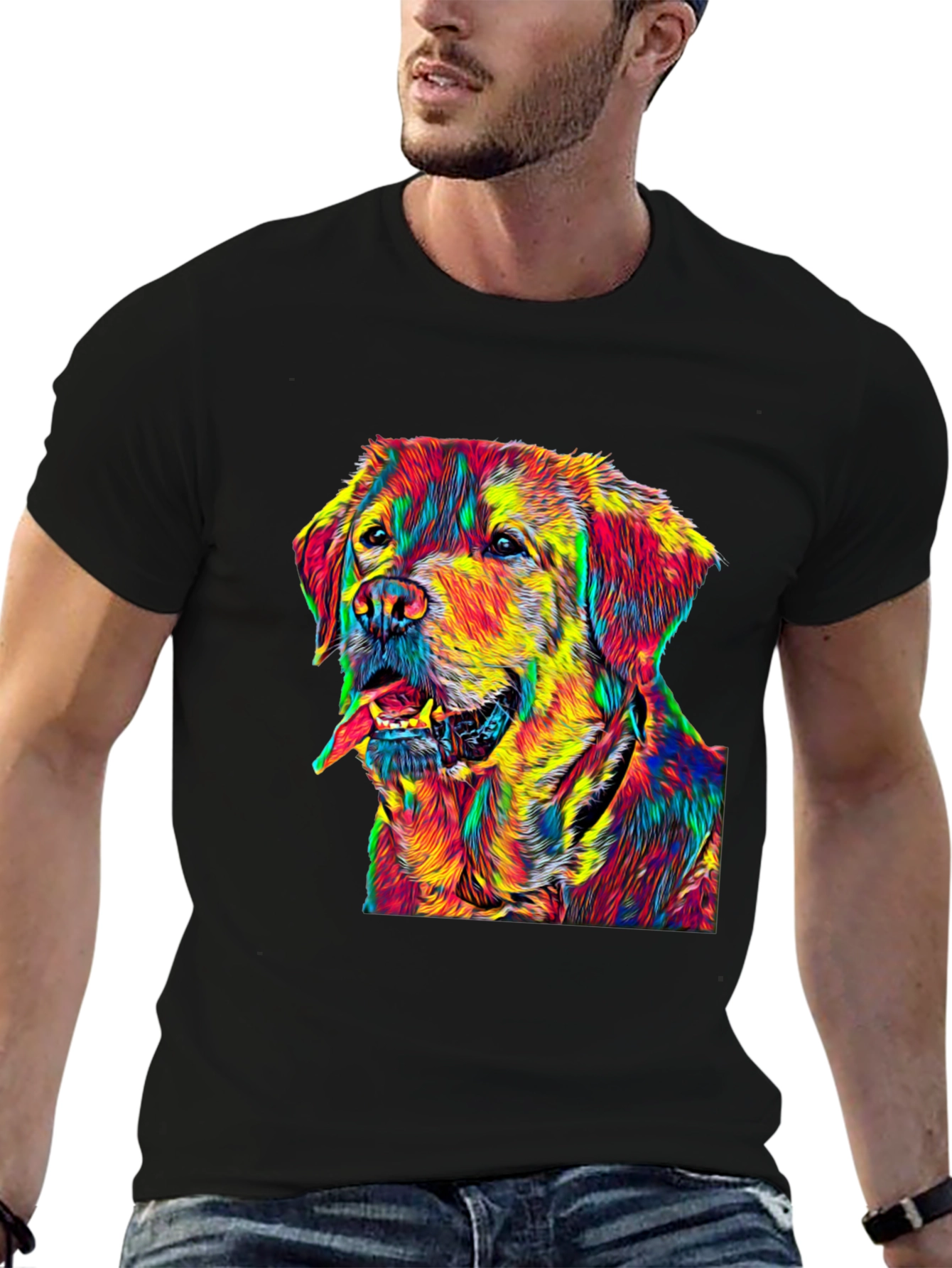 Rainbow Golden Retriever T-Shirt