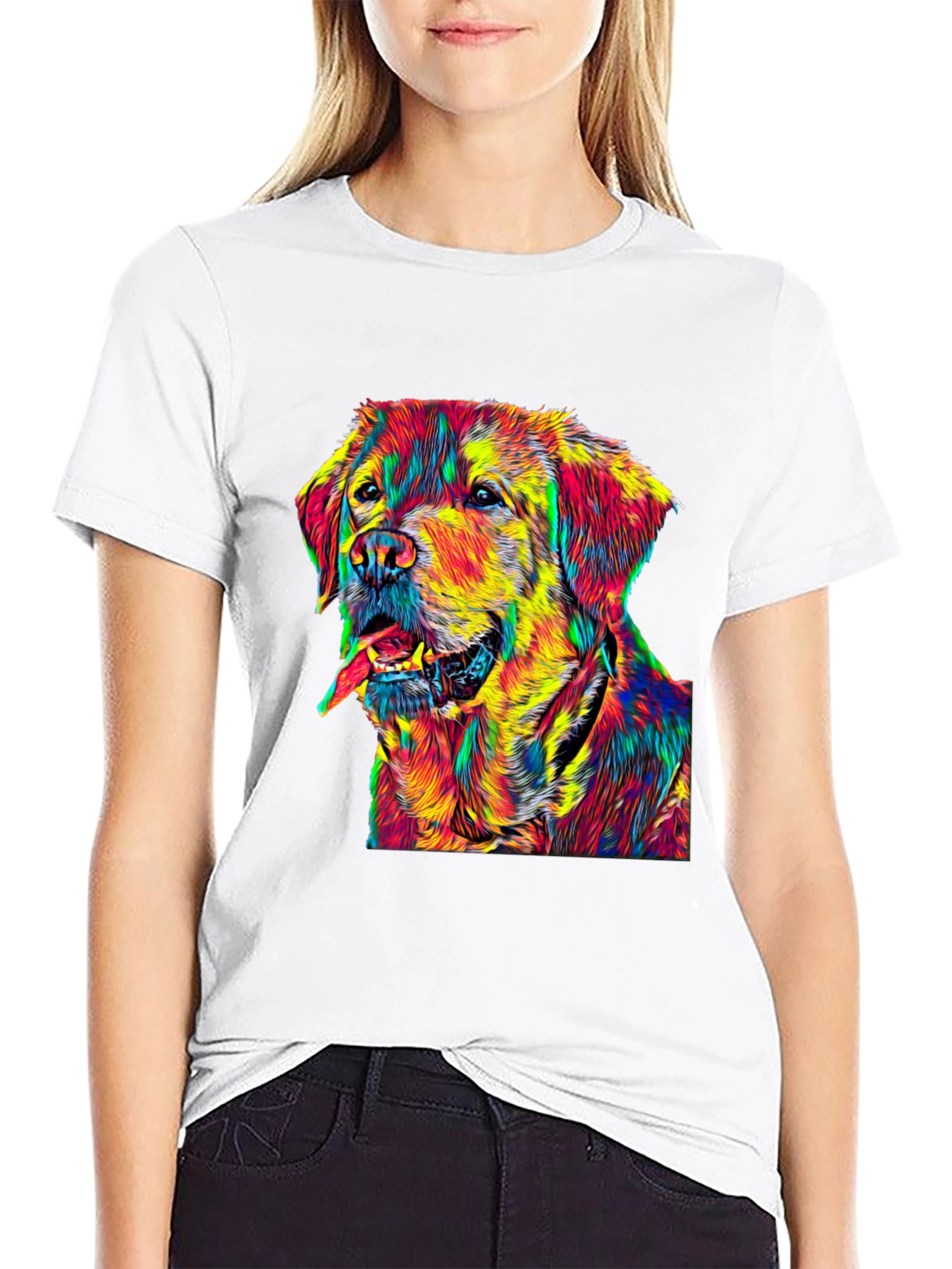Rainbow Golden Retriever T-Shirt