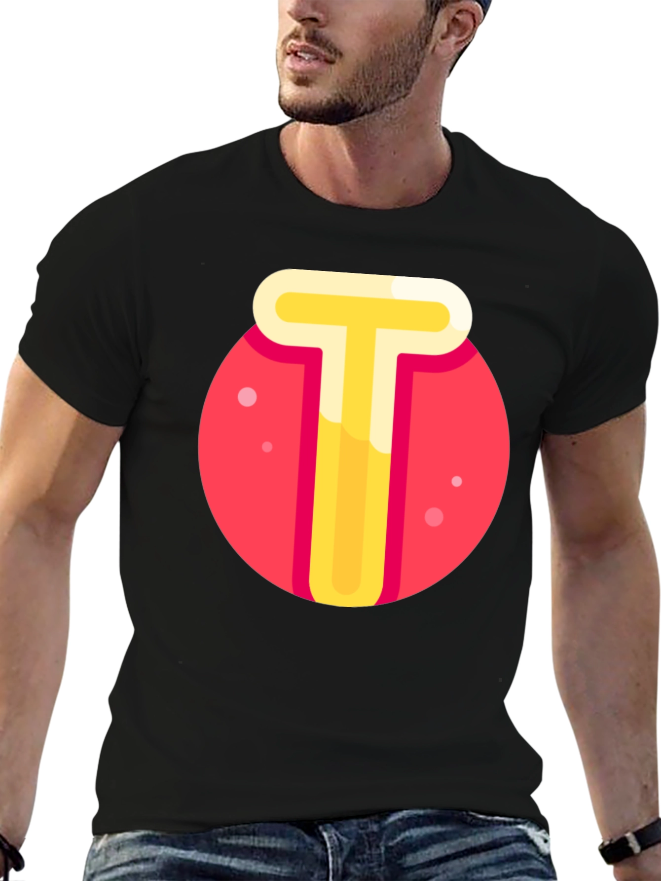 Fun T Graphic Tee - Casual Black T-Shirt