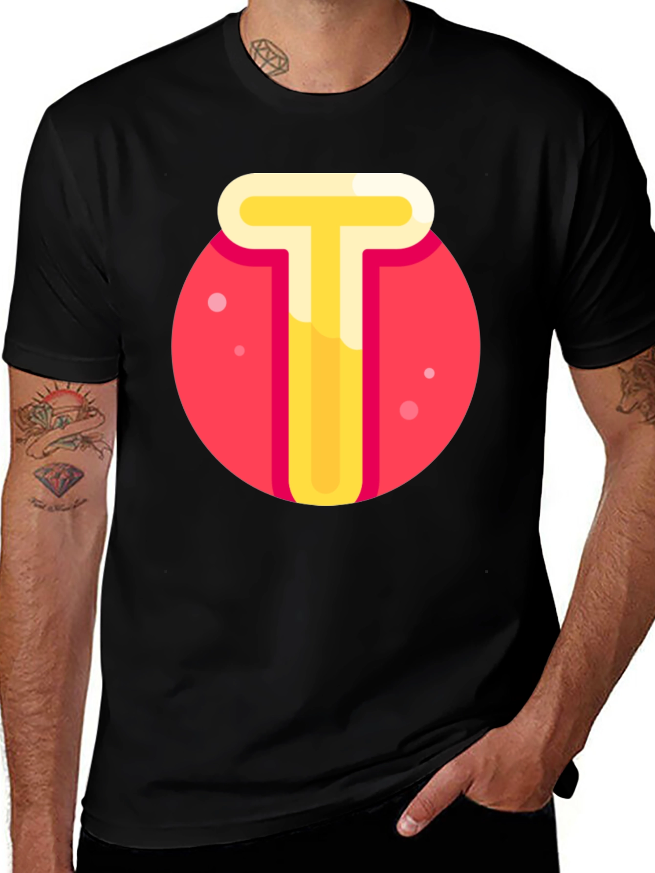 Fun T Graphic Tee - Casual Black T-Shirt