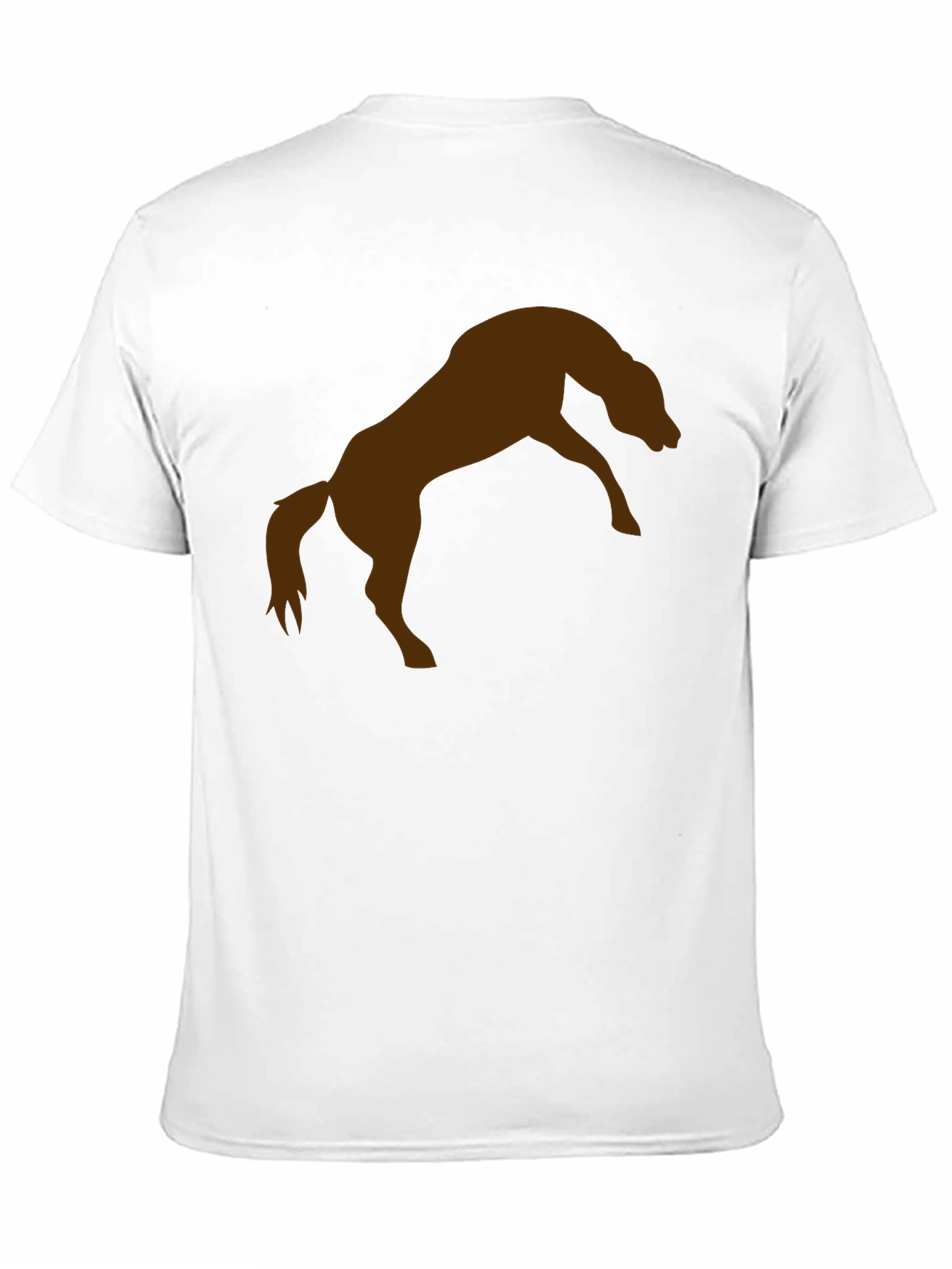 Black T-Shirt with Brown Horse Graphic Tee