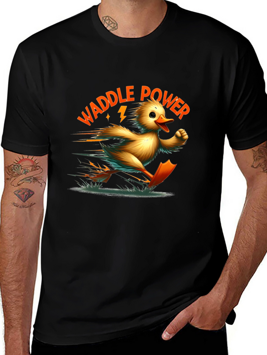 Waddle Power Duck Graphic Tee - Stylish Comfort