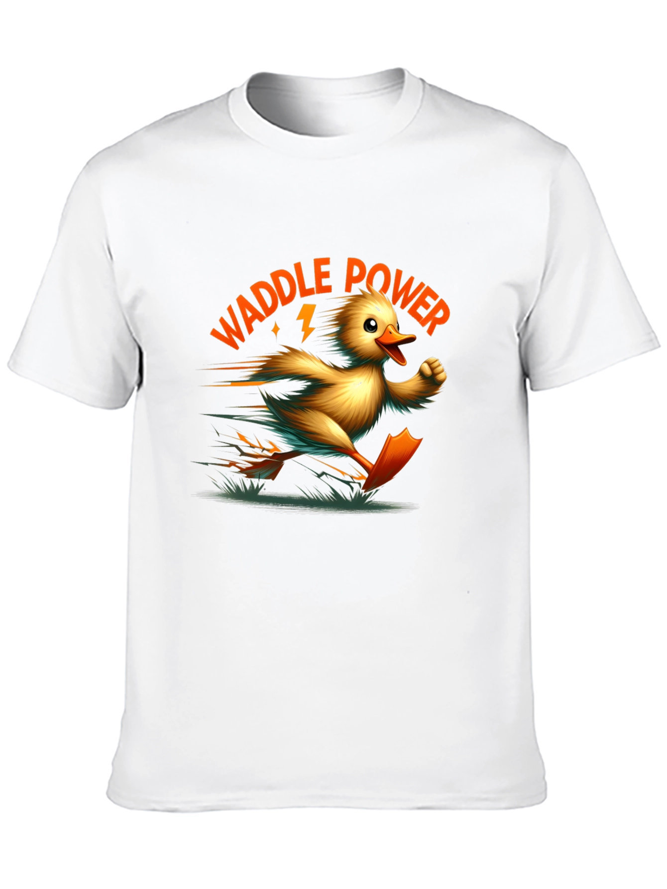 Waddle Power Duck Graphic Tee - Stylish Comfort