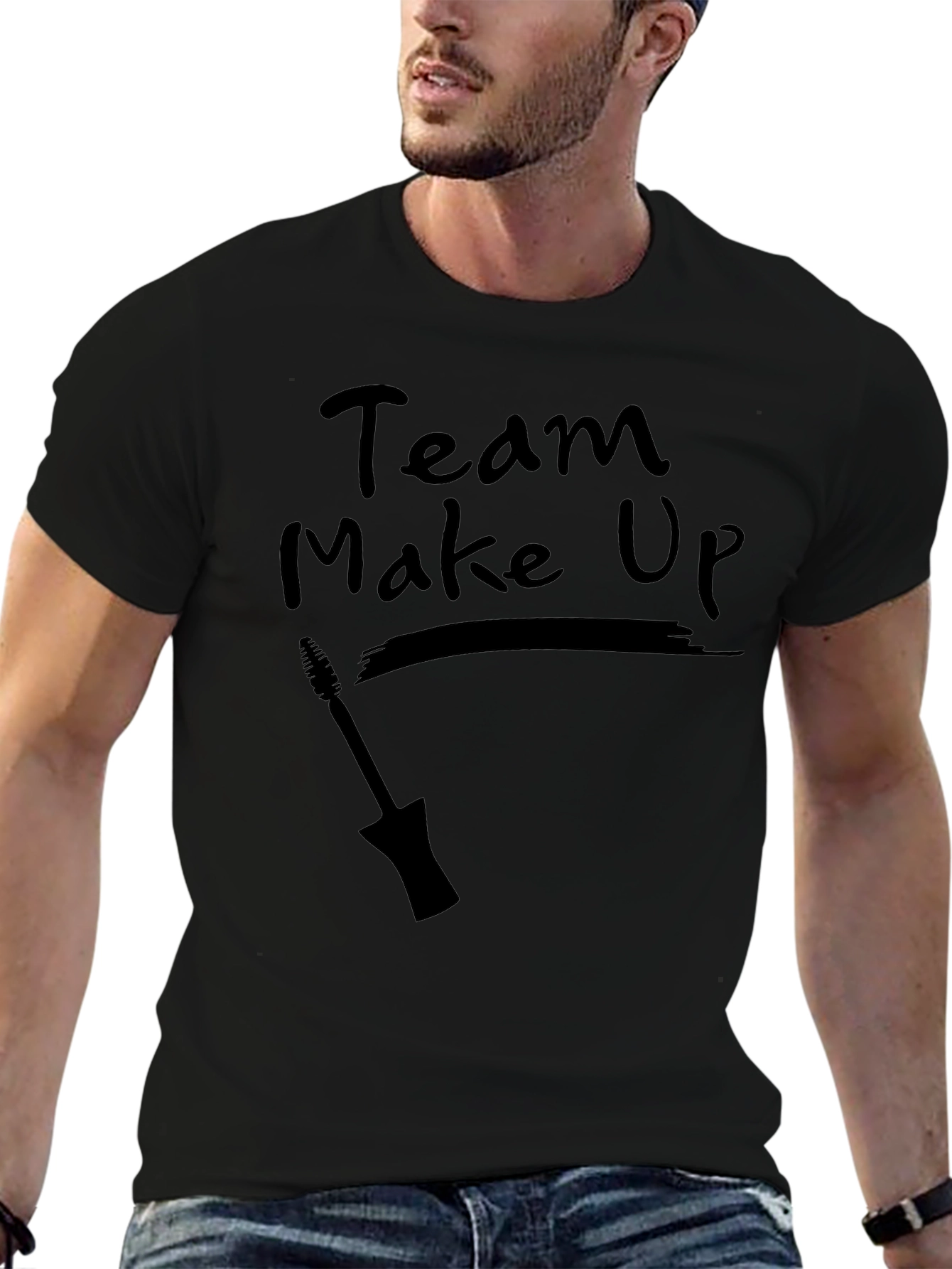 Team Make Up Black T-Shirt