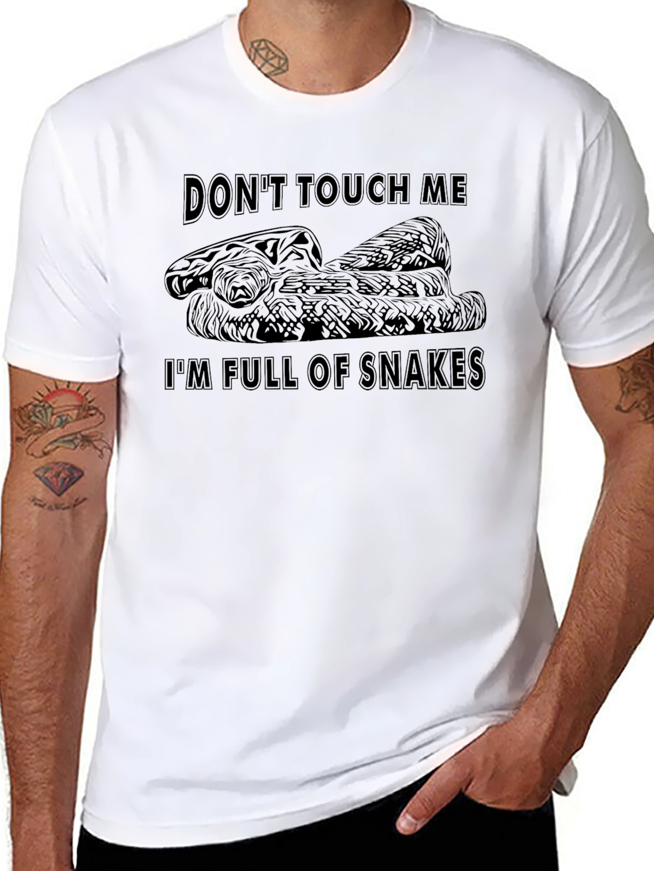 Dont Touch Me Snake Graphic Tee